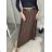 Sukňa dlhá skladaná s opaskom dámska (S/M/L ONE SIZE) TALIANSKA MÓDA IM324ARIANA/DR S/M/L hnedá