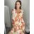 Šaty dlhé šifónové dlhý rukáv dámske (S/M/L ONE SIZE) TALIANSKA MÓDA IMWCP24077