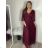 Šaty spoločenské elegantné 3/4 rukáv dámske (S/M/L ONE SIZE) TALIANSKA MODA IMS25KRISTA