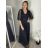 Šaty spoločenské elegantné 3/4 rukáv dámske (S/M/L ONE SIZE) TALIANSKA MODA IMS25KRISTA