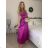 Šaty dlhé spoločenské na ramienka dámske (S/M ONE SIZE) TALIANSKA MÓDA IMPSH246456 biela S/M