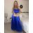 Šaty dlouhé společenské na ramínka dámské (S/M ONE SIZE) ITALSKÁ MÓDA IMPSH246456/DUR S / M červená