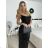 Šaty dlhé elegantné spoločenské flitrové na ramienka dámske (S/M/L ONE SIZE) TALIANSKA MÓDA IMPSH2583785 béžová S/M/L