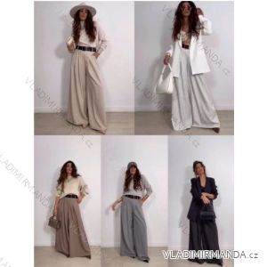 Nohavice elegantné s opaskom dámske (S/M/L ONE SIZE) TALIANSKA MÓDA IMPLI2517303A