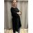Šaty teplé s flitrami oversize dlouhý rukáv dámsky (42/44/46 onesize) talianska móda IMWMY2437347/DR čierna 