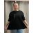 Tunika s flitry teplá dlouhý rukáv dámská  (42/44/46 ONE SIZE) ITALSKÁ MÓDA IMWMY2439317 čierna 