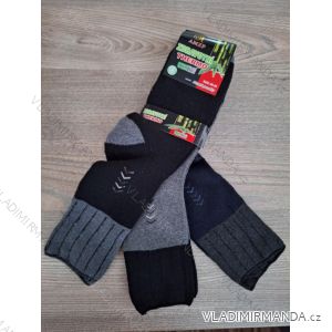 Ponožky bambusové zdravotné thermo pánske (40-43, 44-47) AMZF AMZF25PA-6657