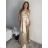 Šaty dlhé elegantné na ramienka dámske (S/M ONE SIZE) TALIANSKA MÓDA IMPBB24B23922