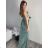Šaty dlhé elegantné na ramienka dámske (S/M/L ONE SIZE) TALIANSKA MÓDA IMPBB24B23922/DUR béžová S/M/L