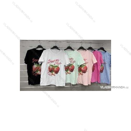 Tričko oversize krátky rukáv dámske (S/M/L ONE SIZE) TALIANSKA MÓDA IMWGS25050