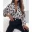 Košeľa dlhý rukáv dámska (S/M/L ONE SIZE) TALIANSKA MÓDA IMWB25075