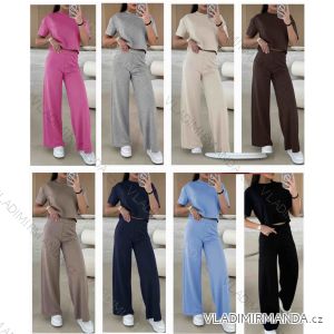 Súprava nohavice dlhé a tričko krátky rukáv dámska (S/M/L ONE SIZE) TALIANSKA MÓDA IMWB25082