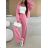 Súprava tepláková mikina dlhý rukáv a tepláky dlhé dámske (S/M/L ONE SIZE) TALIANSKA MÓDA IMWCH25129