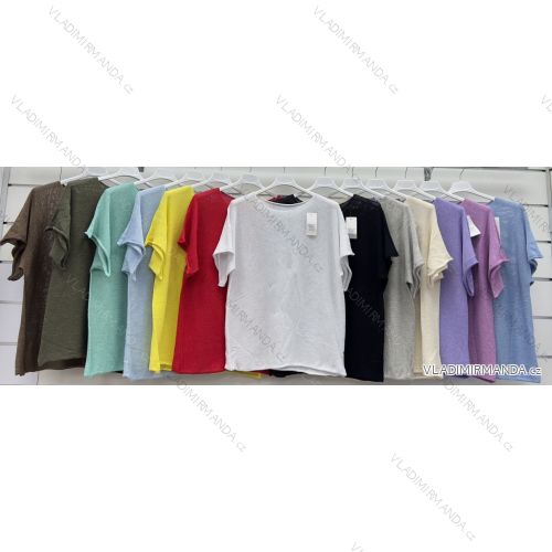 Tričko krátky rukáv dámske (S/M/L ONE SIZE) TALIANSKA MÓDA IMWCP25175