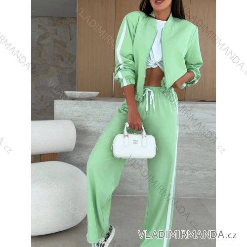 Súprava tepláková mikina dlhý rukáv a tepláky dlhé dámske (S/M/L ONE SIZE) TALIANSKA MÓDA IMWGB25186