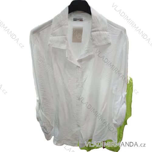 Košeľa klasik dlhý rukáv dámska (S/M/L ONE SIZE) TALIANSKA MÓDA IMSM25111