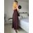 Šaty dlhé spoločenské trblietavé na ramienka dámske (S/M ONE SIZE) TALIANSKA MODA IM325NORA