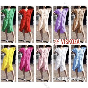 Šaty letné krátky rukáv dámske (S/M/L ONE SIZE) TALIANSKA MÓDA IMWB25197