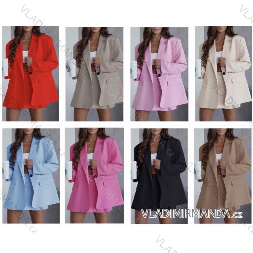 Súprava elegantné sako dlhý rukáv a sukňa krátka dámska (S/M/L ONE SIZE) TALIANSKA MÓDA IMWB25219