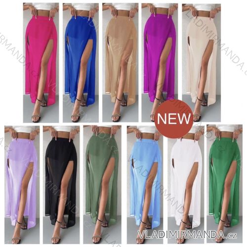 Sukňa dlhá dámska (S/M/L ONE SIZE) TALIANSKA MÓDA IMWB25223