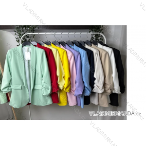 Sako elegantní dlouhý rukáv dámské (S/M/L ONE SIZE) ITALSKÁ MÓDA IMPLP2470040090