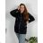 Mikina slabá na zips s kapucňou dlhý rukáv dámska nadrozmer (42/44/46 ONE SIZE) TALIANSKA MÓDA IM425047/DUR