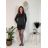 Šaty klasik teplé dlhý rukáv dámske (S/M ONE SIZE) TALIANSKA MÓDA IMD231079/DU šedá S/M