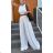 Nohavice dlhé letné dámske nadrozmer (S/M/L ONE SIZE) TALIANSKA MÓDA IMWGB25228