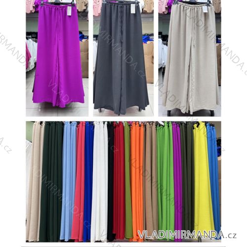 Nohavice dlhé letné dámske nadrozmer (42/44/46 ONE SIZE) TALIANSKA MÓDA IMWDA25238