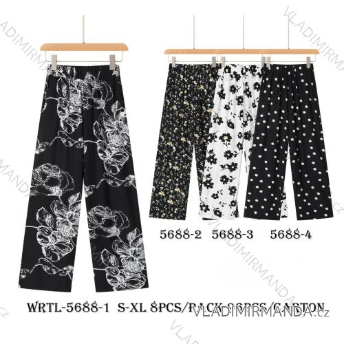 Nohavice dlhé letné dámske (S-XL) GLO-STORY GLO25WRTL-5688