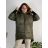Bunda s kapucňou dámska nadrozmer (3XL/4XL ONE SIZE) TALIANSKA MÓDA IM423683/DUR žlutá 3XL/4XL