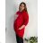 Mikina oversize teplá dlhý rukáv dámska nadrozmer (54/56/58 ONE SIZE) TALIANSKA MÓDA IM425058