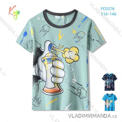 Tričko krátky rukáv detské až dorast chlapčenské (116-146) KUGO FC0376