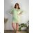 Šaty krátke oversize 3/4 dlhý rukáv dámske (M/L/XL ONE SIZE) TALIANSKA MÓDA IMD25009