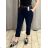 Nohavice s opaskom dámske (S/M/L ONE SIZE) TALIANSKA MÓDA IM425LENA/DUR černá M/L
