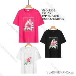 Tričko krátky rukáv dámske nadrozmer (2XL-5XL) GLO-STORY GLO25WPO-5576