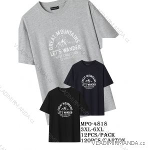 Tričko krátky rukáv pánske nadrozmer (3XL-6XL) GLO-STORY GLO25MPO-4818