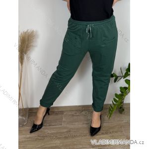 Tepláky bavlnené dámske nadrozmer (46/48/50 ONE SIZE) TALIANSKA MÓDA IM424640