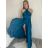 Šaty dlhé variabilné viazanie spoločenské saténové dámske (S/M/L ONE SIZE) TALIANSKA MÓDA IMPLP2437080095