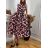 Šaty letní květinové s páskem bez rukávu dámské nadrozměr (S/M/L ONE SIZE) ITALSKÁ MÓDA IMWGB25225/DUR biela S/M/L