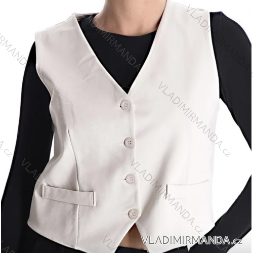 Sako vesta bez rukávov dámske (S/M ONE SIZE) TALIANSKA MÓDA IMPDY25LS20120