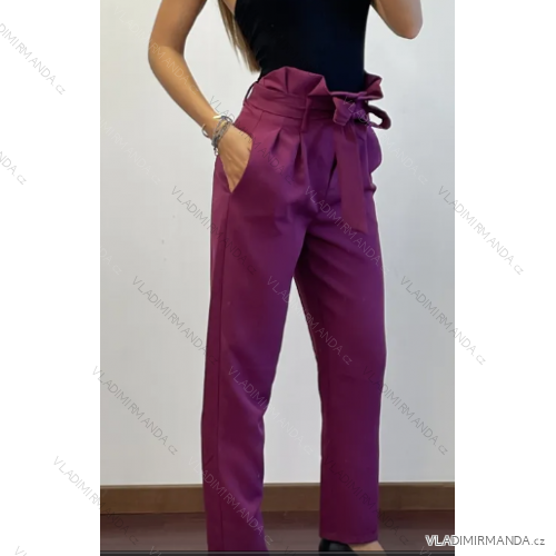 Nohavice dlhé dámske (S/M ONE SIZE) TALIANSKA MÓDA IMPDY25MDUE22631