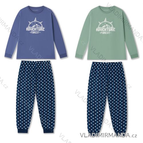 Pyžamo dlhé pánske nadrozmer (M/L/XL/XXL/XXXL) WOLF S2576B