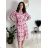 Šaty elegantné dlhé jraní dlhý rukáv dámske Andy (S/M ONE SIZE) TALIANSKA MÓDA IMD22290