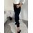 Nohavice plátené s opaskom dámske (S/M/L ONE SIZE) TALIANSKA MÓDA IMD24492