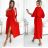 Šaty košeľové 3/4 dlhý rukáv dámske (XS/S/M ONE SIZE) TALIANSKA MÓDA IMD25030
