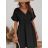 Šaty krátke bavlnené letný mušelín krátky rukáv dámske (XS/S/M ONE SIZE) TALIANSKA MÓDA IMD25041