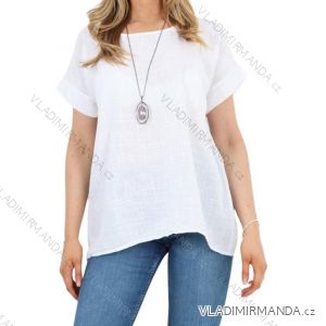Tričko krátky rukáv dámske (XS/S/M ONE SIZE) TALIANSKA MÓDA IMD25058