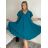 Šaty oversize krátky rukáv dámske nadrozmer (3XL/4XL/5XL ONE SIZE) TALIANSKA MÓDA IMBM23OVER/DUR béžová 4XL/5XL