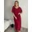 Šaty elegantné šifónové krátky rukáv dámske nadrozmer (46/48/50 ONE SIZE) TALIANSKA MóDA IM425035